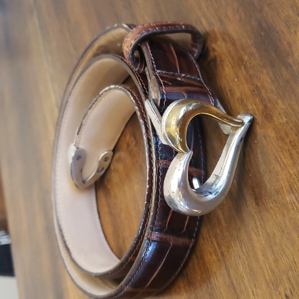 Talbots vintage leather belt